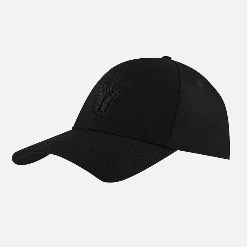 Black cap on a white background