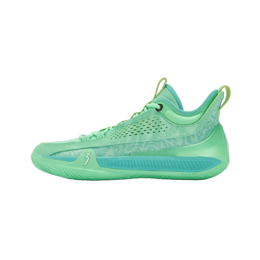 Mint green basketball shoe